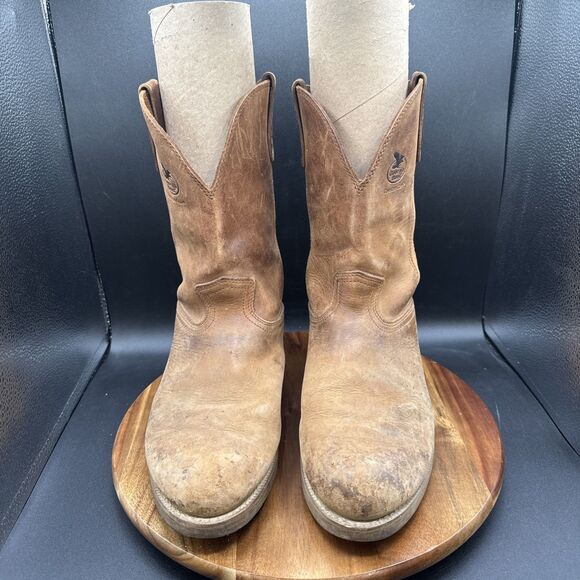Georgia Farm and Ranch Men's Size 10 EE Wide Work Boots Brown Pull On  G5814 - Picture 2 of 8